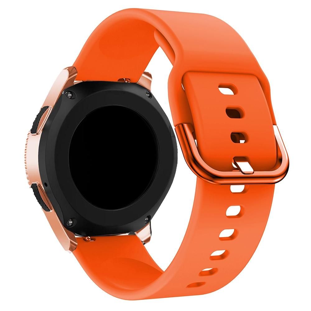 20mm For Huawei Watch GT2 42MM / Amazfit BipS 2 Youth Version Universal Color Buckle Silicone Strap (Orange)