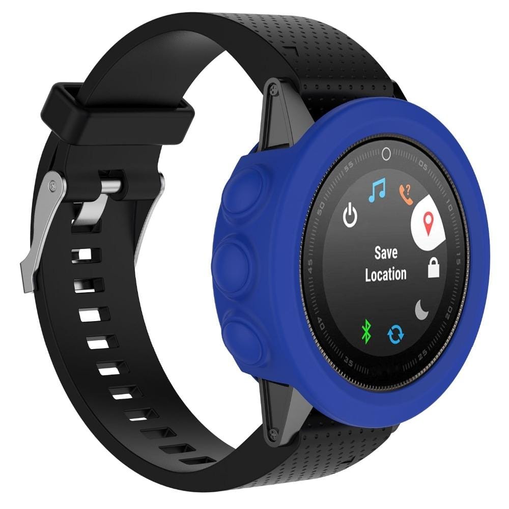 Solid Color Silicone Watch Protective Case for Garmin 5 / 5S / 5X (Blue)