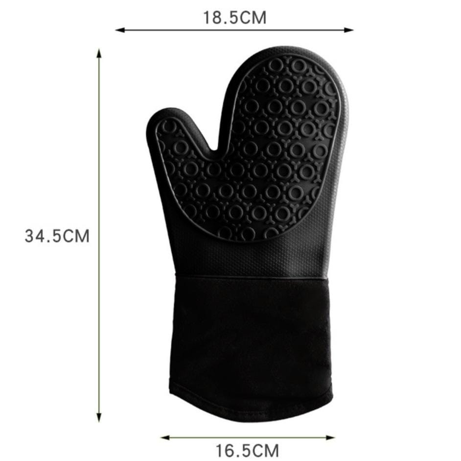 Thick Curved Mouth Silicone Anti-scalding Gloves High Temperature Microwave Oven Waterproof Non-slip Gloves Random Color Delivery