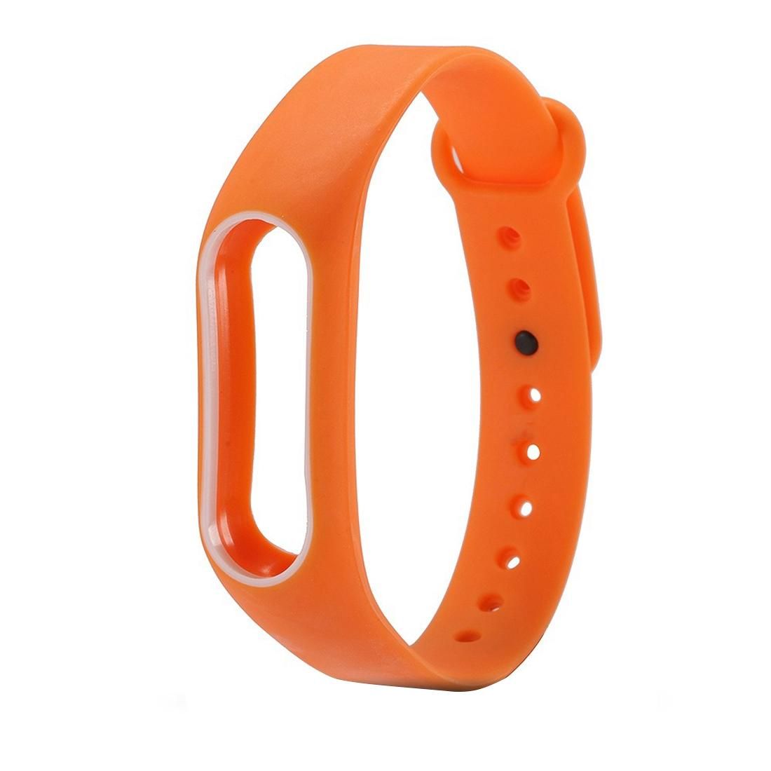 For Xiaomi Mi Band 2 Colorful Silicone Wrist Strap, Watch Band,Host not Included (Orange)