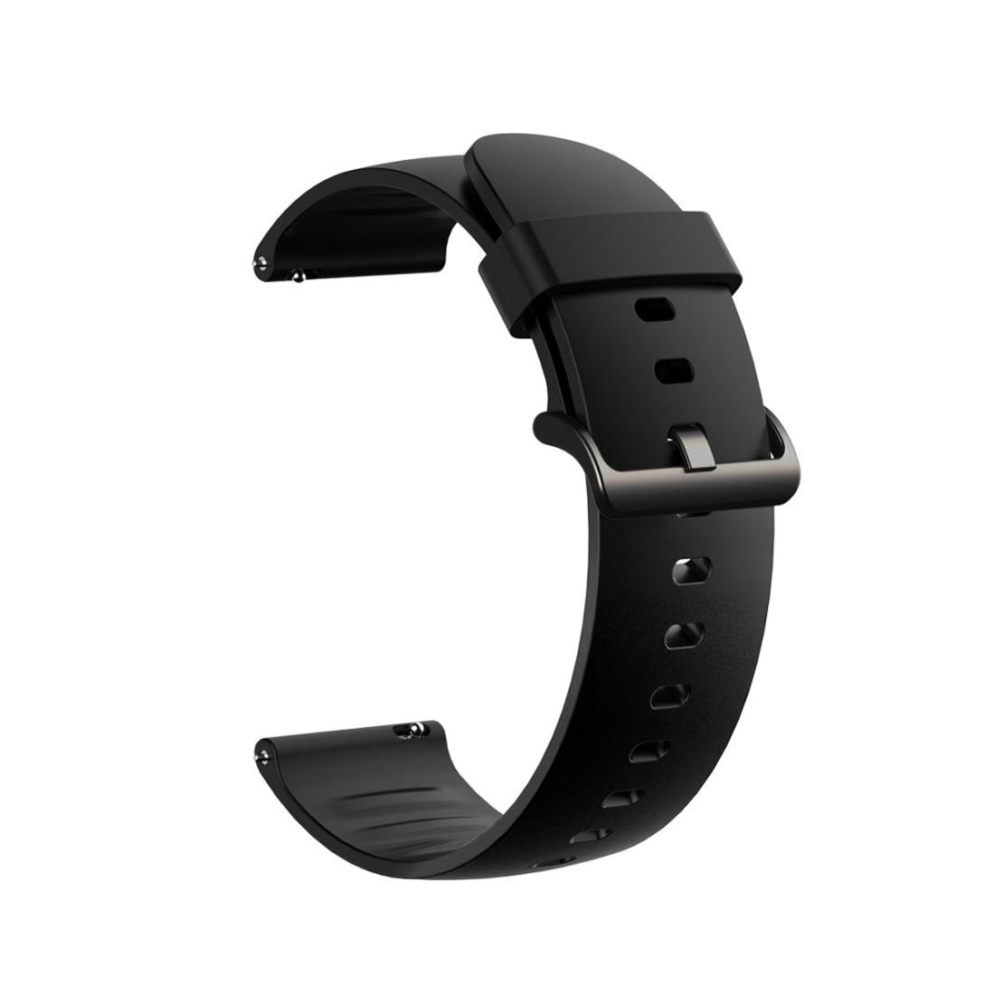 22MM For Xiaomi Watch Color Smart Sports Color Silicone Replacement Strap (Black)