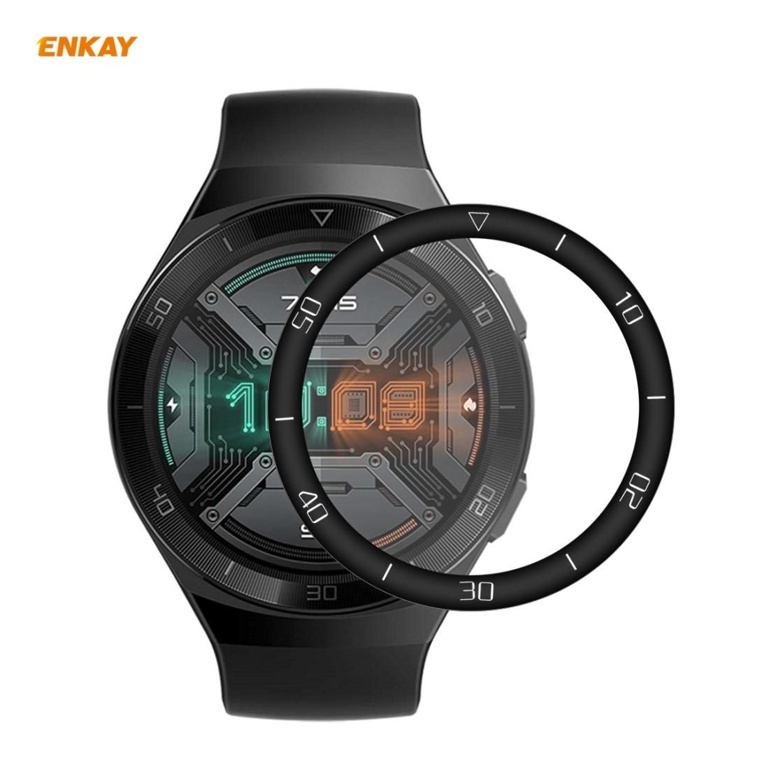 For Huawei Watch GT 2e 46mm ENKAY Hat-Prince 3D Full Screen Soft PC Edge + PMMA HD Screen Protector Film (With Scale)