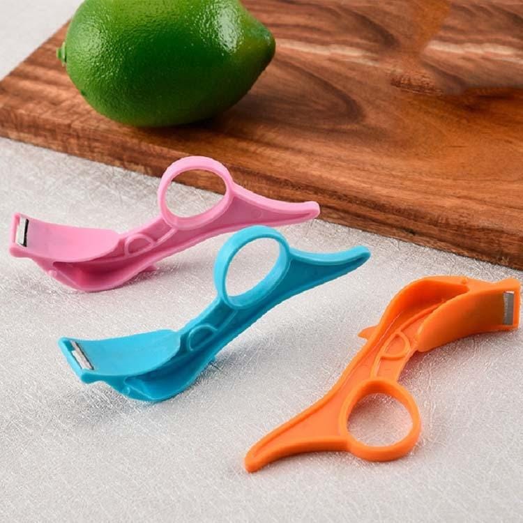 10 PCS Kitchen Fruit Peeler Stainless Steel Peeling Knife Random Color Delivery