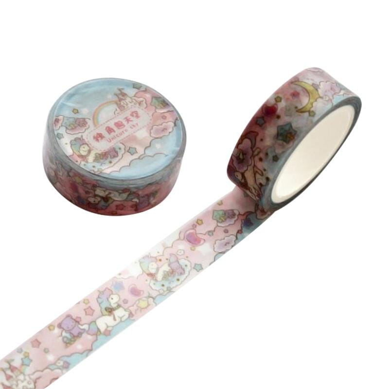2 PCS 1.5cm Wide Cartoon DIY Scrapbooking Sticker Label Masking Tape (Style2)