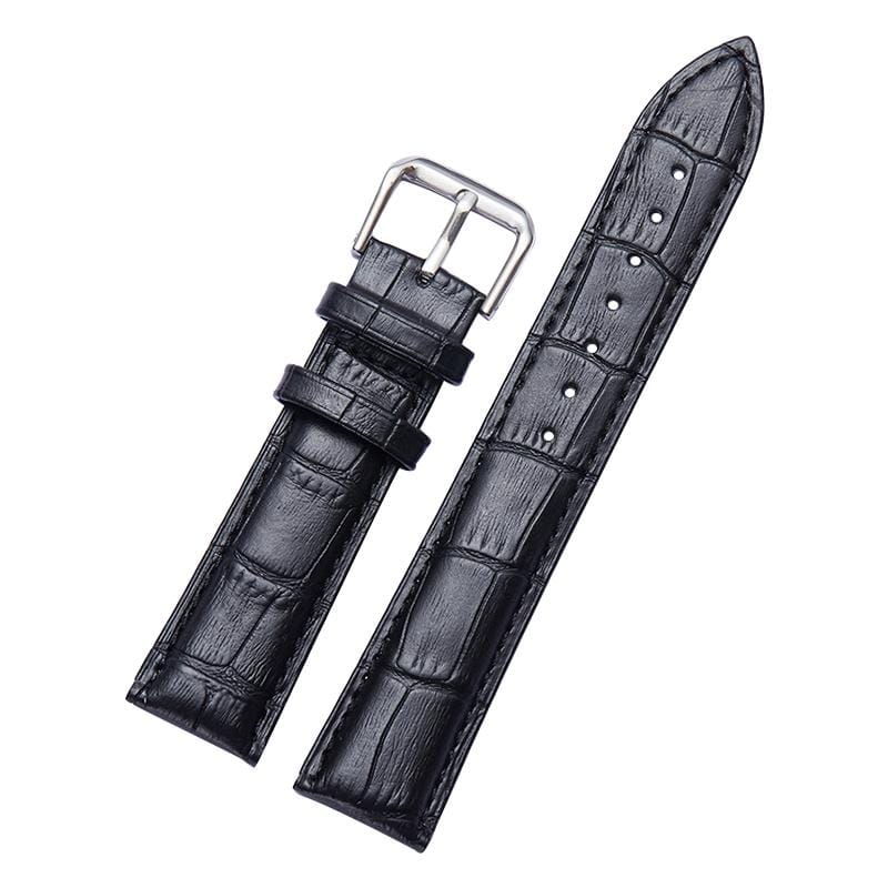 Calfskin Detachable Watch Leather Wrist Strap, Specification: 18mm (Black)