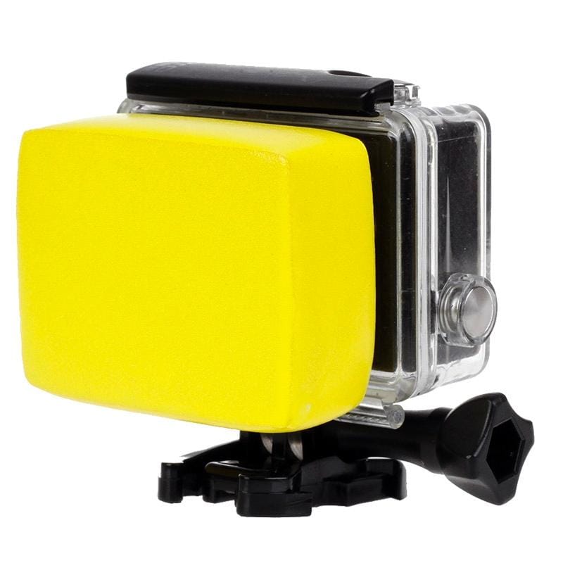Backdoor Floaty Sponge with Sticker for GoPro HERO9 Black /HERO8 Black /7 /6/ 5 /5 Session /4 /3+ /3 /2 /1, Xiaoyi and Other Action Cameras (Yellow)