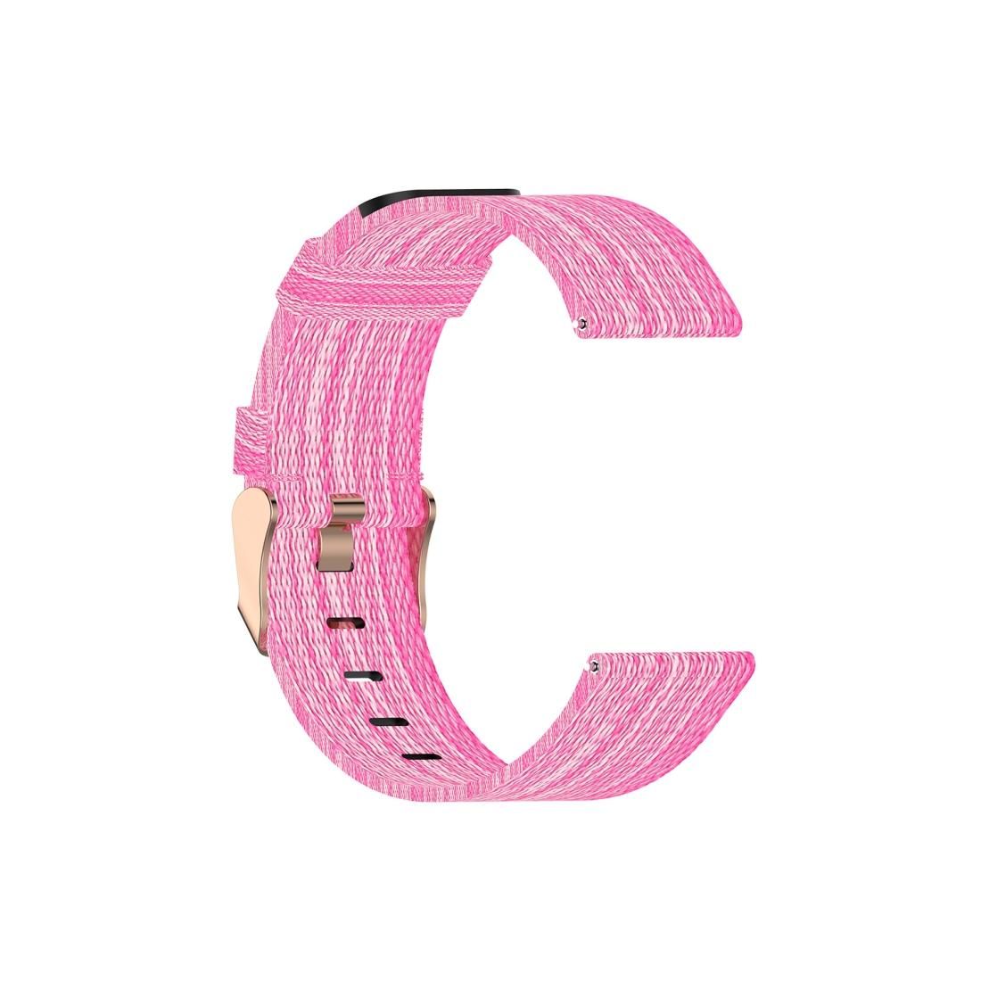 For Galaxy Watch 46mm Nylon Canvas Strap (Pink)