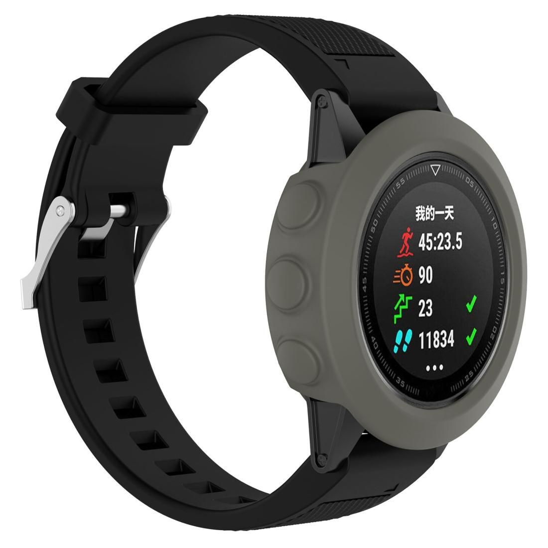 Smart Watch Silicone Protective Case, Host not Included for Garmin Fenix 5 (Grey)