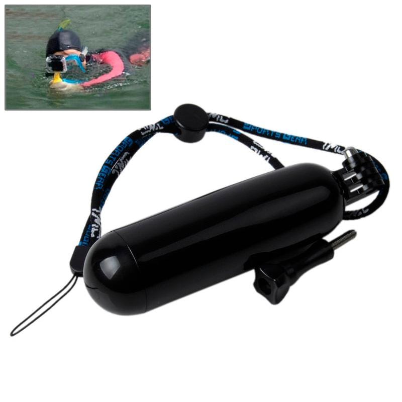 TMC Bobber Floating Hand Grip for GoPro  NEW HERO /HERO6   /5 /5 Session /4 Session /4 /3+ /3 /2 /1, Xiaoyi and Other Action Cameras (Black)