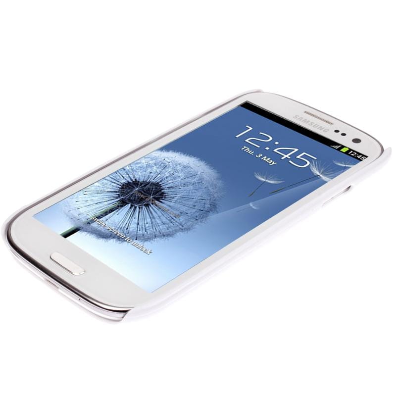 DIY 3D Sublimation Machine Blanks White Back Case Cover for Galaxy SIII / i9300 (White)