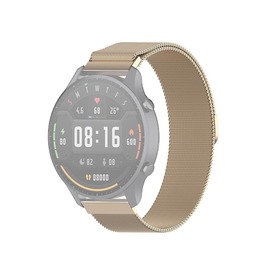 For Xiaomi Watch Color 22mm Milan Wrist Strap Watchband (Champagne)