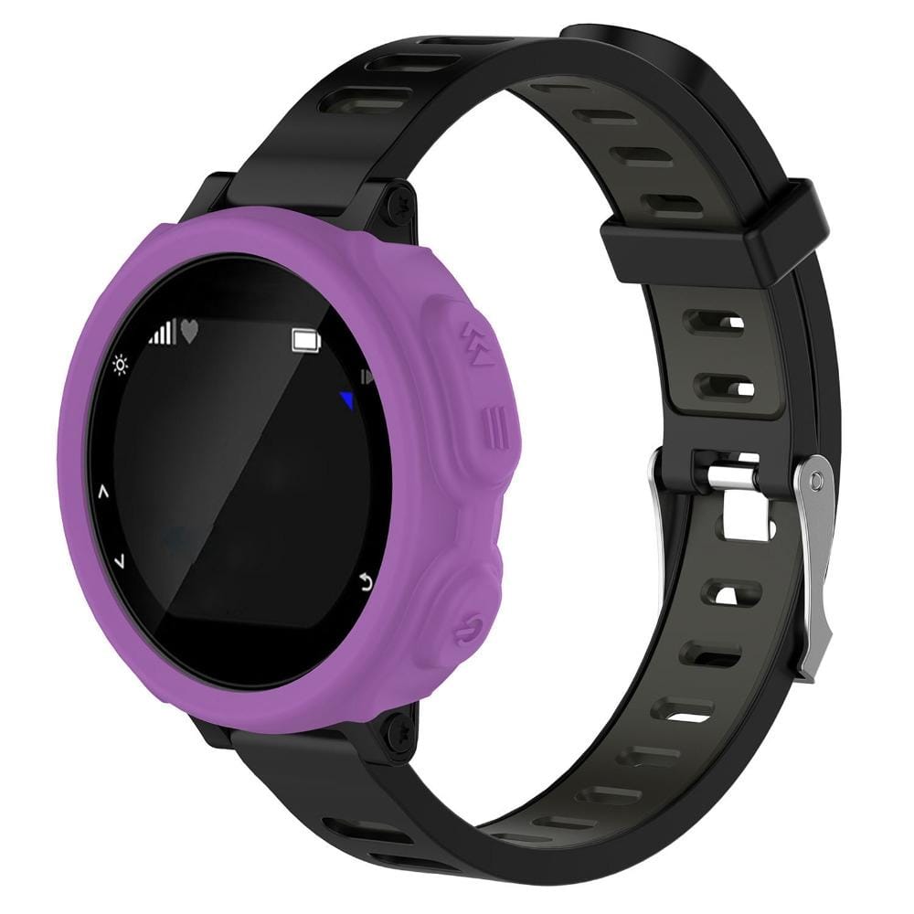 Solid Color Silicone Watch Protective Case for Garmin F235 / F750 (Purple)