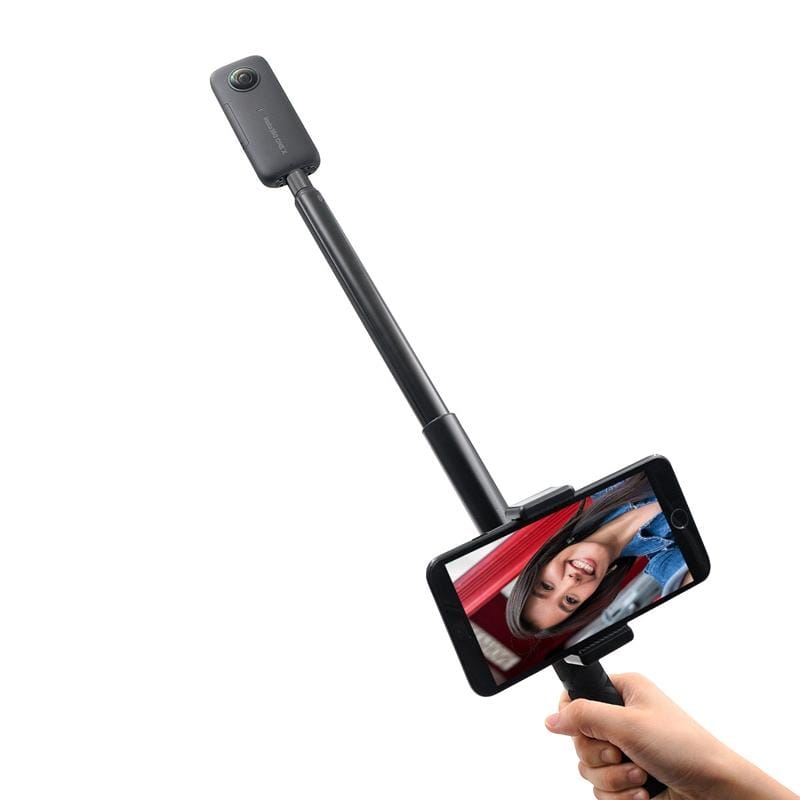 STARTRC 1.1m Extendable Selfie Stick Aluminum Monopod with Phone Clamp for Insta360 ONE / ONE X / EVO