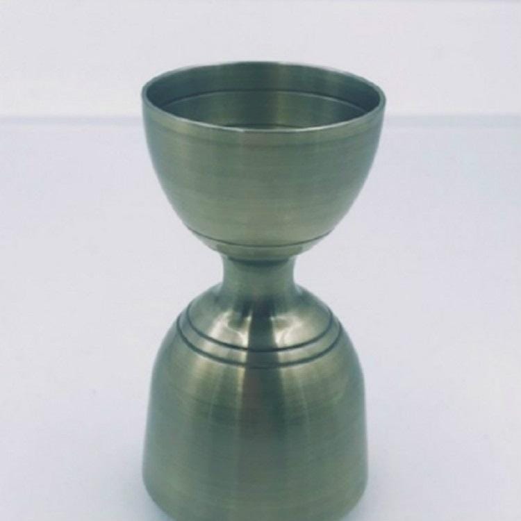 Stainless Steel Wine Measurer Ounce Cup Mixing Measuring Cup, Color:Bronze