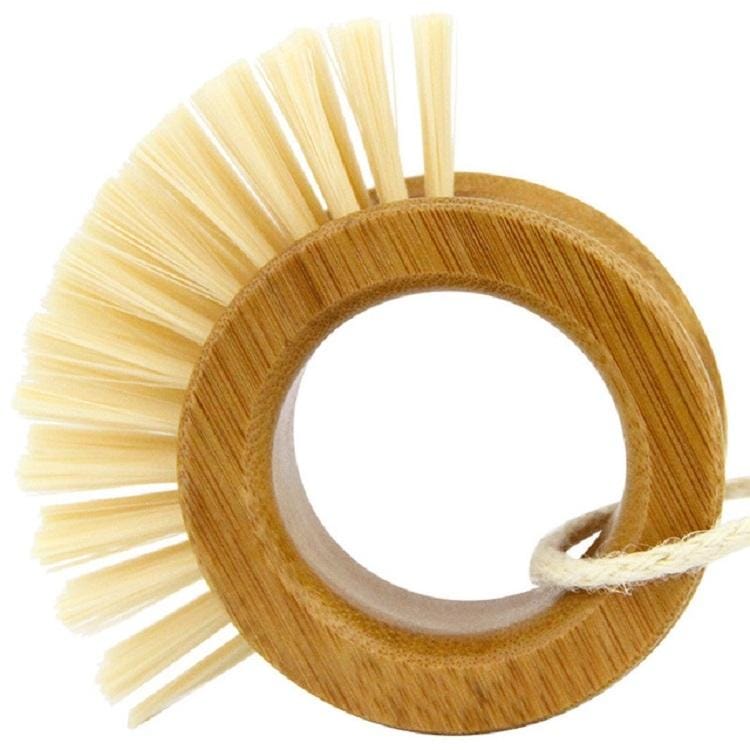 2 PCS Wooden Ring Brush Dish Brush Home Kitchen Cleaning Brush Dishwashing Brush Fruit And Vegetable Brush