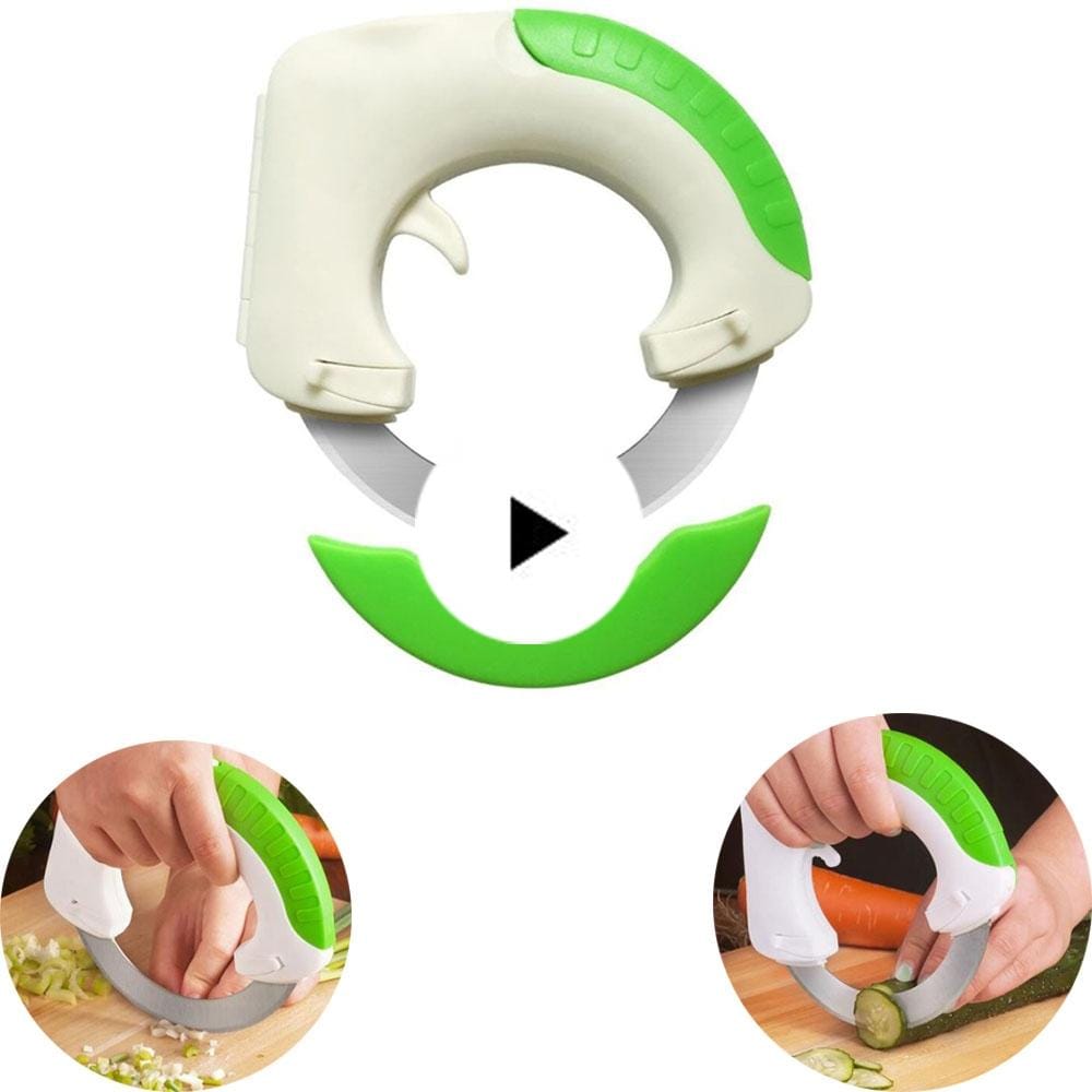 Multifunctional Stainless Steel Round Shaped Rolling Circular  Kitchen Knife Pizza Meat Cake Vegetable Cutter Kitchen Tool