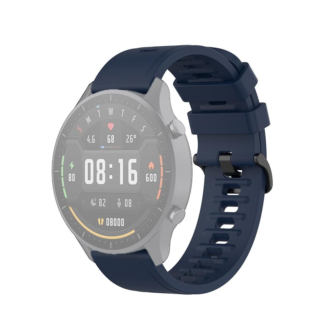 For Xiaomi Watch Color 22mm Quick Release Clasp Silicone Wrist Strap Watchband (Midnight Blue)