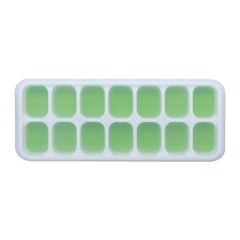 5 PCS 14 Grid Silicone Ice Grid Household Square Ice Grid Silicone Mold With Lid (Yellow)