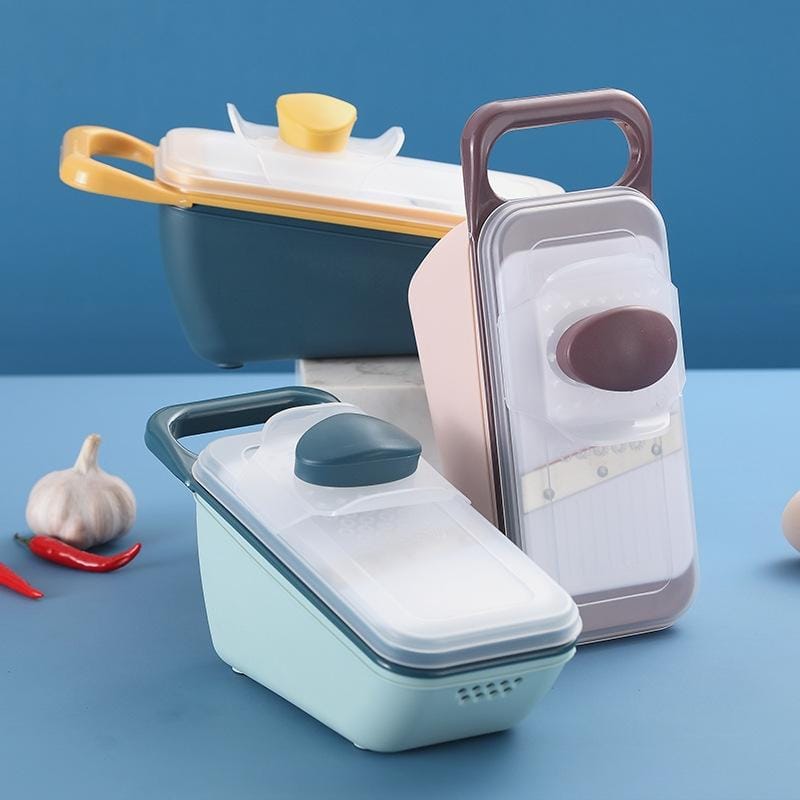 Kitchen Multifunctional Vegetable Cutter Household Grater Slicer (Pink)