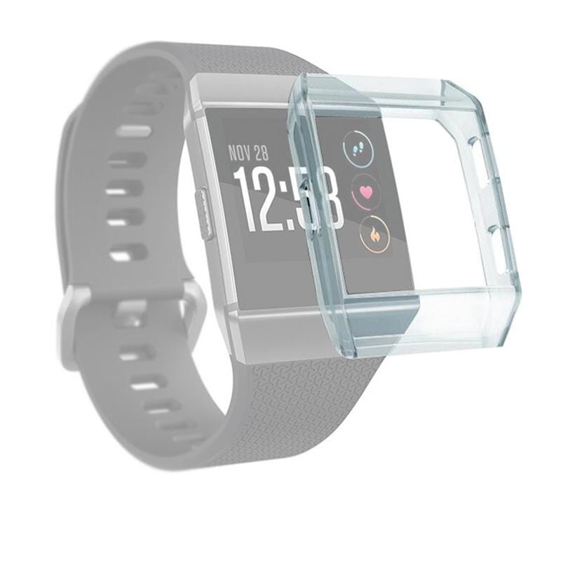 For Fitbit Ionic Full Coverage TPU Watch Case (Transparent Blue)