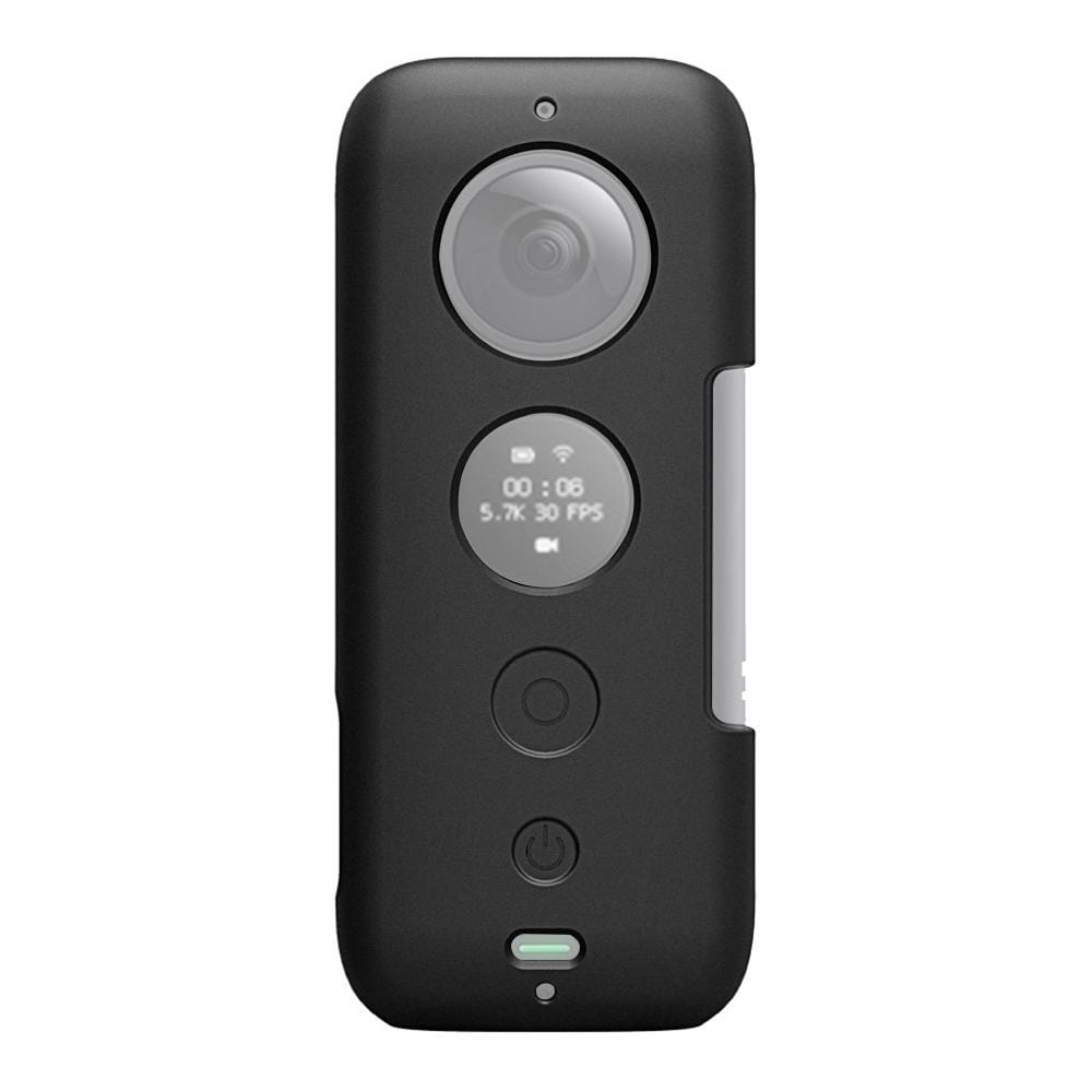 PULUZ Silicone Protective Case with Lens Cover for Insta360 ONE X (Black)