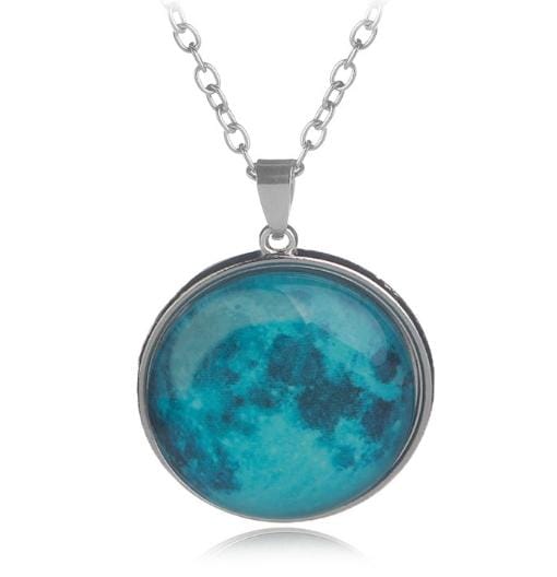 Multielement Alloy Noctilucent Starlight Gemstone Pendant Necklace (A2037)