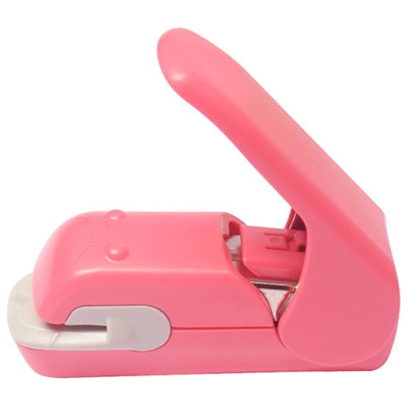 KOKUYO Creative Student Stationery Environmental Friendly Needle Embossed Stapler (Pink)