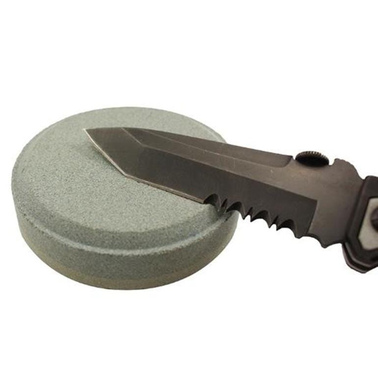 2 PCS Double Sided Sharpening Stone Fast Sharpening Tool Household Sharpening Oilstone Outdoor Sharpener (7.5x2.5cm Round)