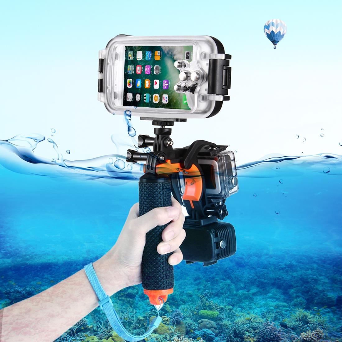 PULUZ 3 in 1 Pistol Trigger Set  with Adjustable Anti-lost Strap & Screw & Tripod Adapter for iPhone, Galaxy, Sony, and other Smartphones, GoPro