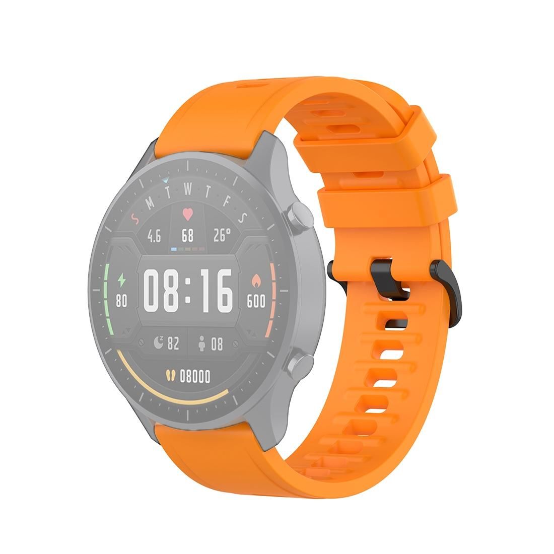 For Xiaomi Watch Color 22mm Quick Release Clasp Silicone Wrist Strap Watchband (Orange)