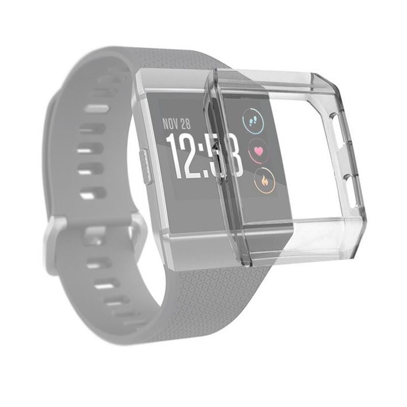 For Fitbit Ionic Full Coverage TPU Watch Case (Transparent Grey)