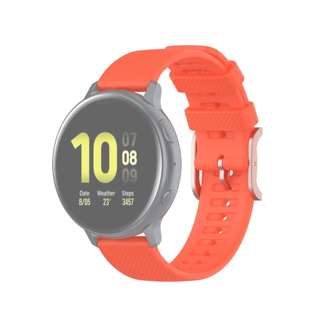 For Galaxy Watch Active 3 / Active 2 / Active / Galaxy Watch 3 41mm / Galaxy Watch 42mm 20mm Dot Texture Wrist Strap (Orange)