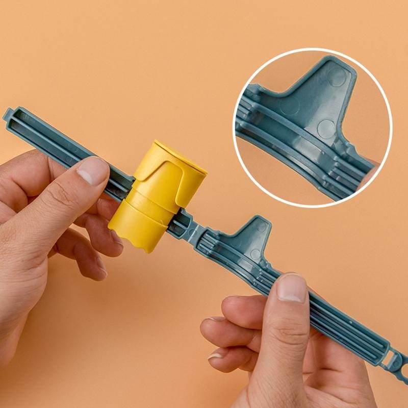 10 PCS Snack Sealing Milk Powder Clip Plastic Food Bag Sealer (Dark Blue+Yellow)