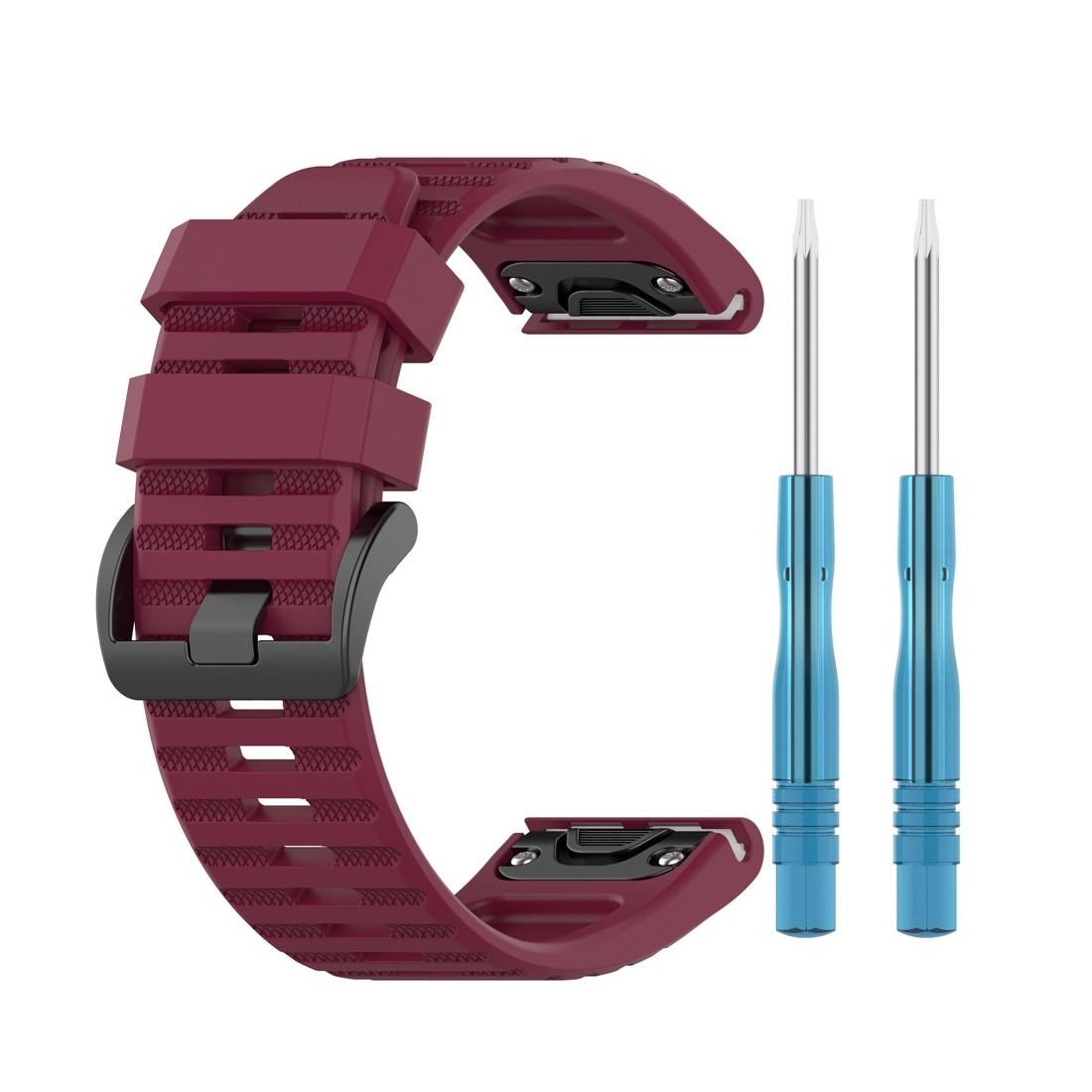 For Garmin Fenix 6 22mm Smart Watch Quick Release Silicon Wrist Strap Watchband (Style4)