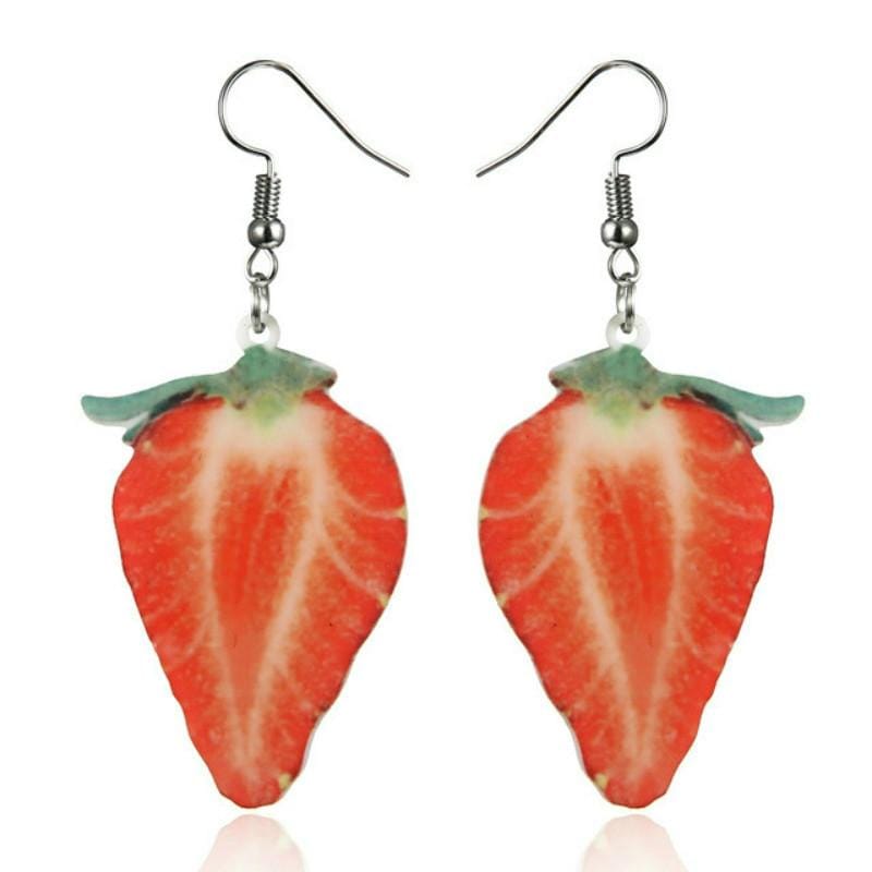 Summer Fashion Cute Acrylic Fruit Earrings Jewelry (ER17Y002M0)