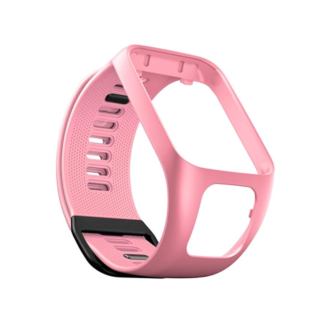 For Tomtom 2 / 3 Universal Silicone Replacement Strap Watchband (Pink)