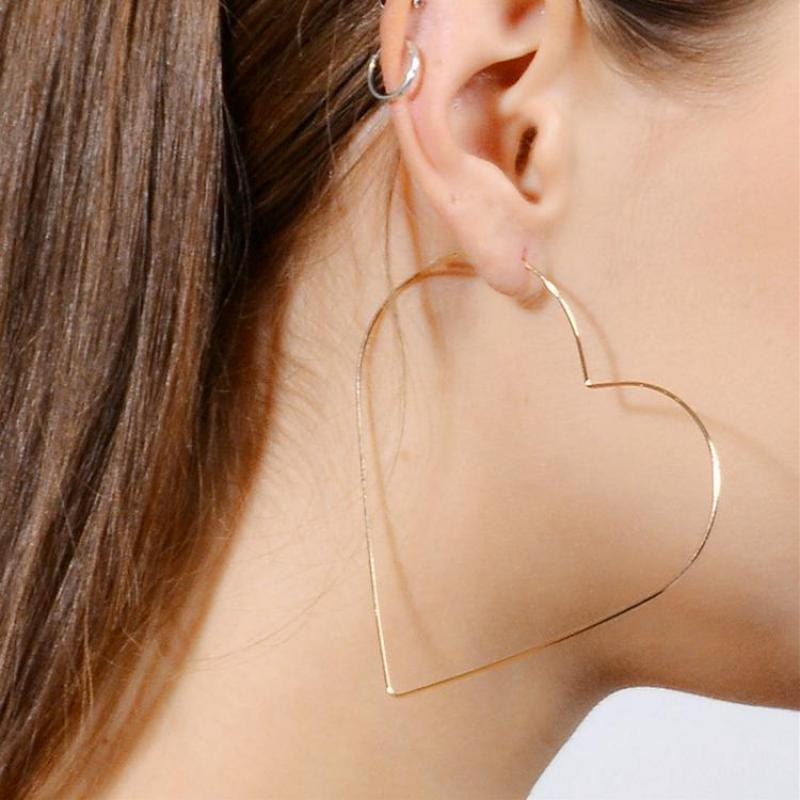 Personality Exaggerated Hollow Drop Earrings (Star Sliver)