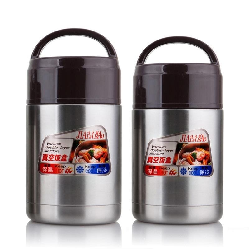 Jiadabao Stainless Steel Vacuum Insulation Simmering Pot Portable Insulation Rice Pot, Capacity: 1200ml