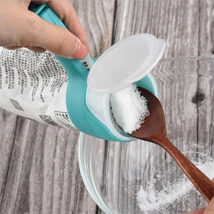 4 PCS Milk Powder Tea Sealing Clip Snack Bag Plastic Bag Household Sealing Clip (Blue)