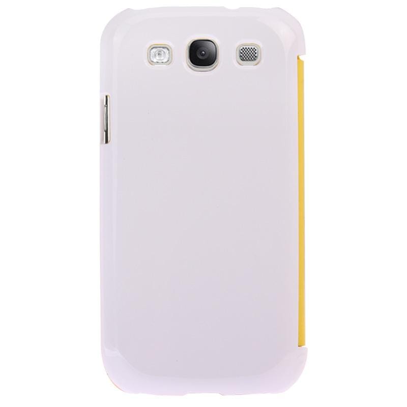 DIY 3D Sublimation Machine Plastic & Leather Case Cover for Galaxy Galaxy SIII / i9300 (Yellow)