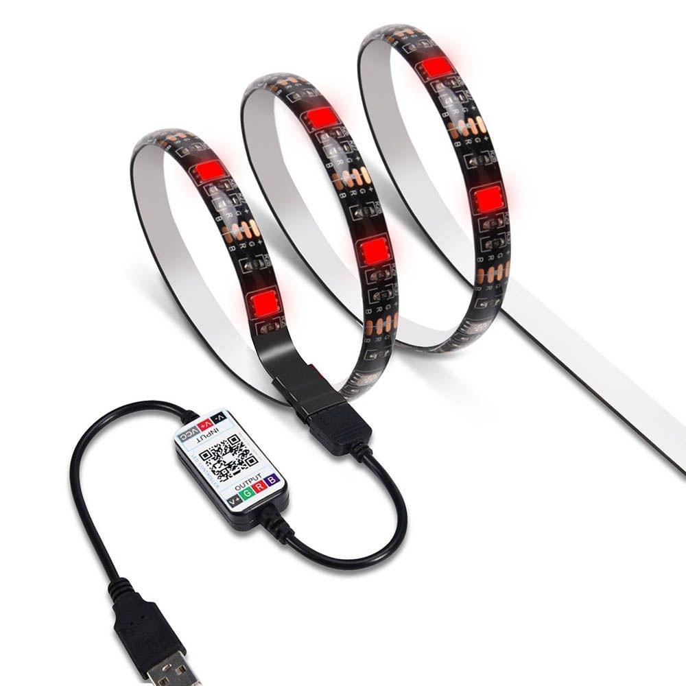 2m LED Color Changing Strip Lights LED TV Backlight USB RGB