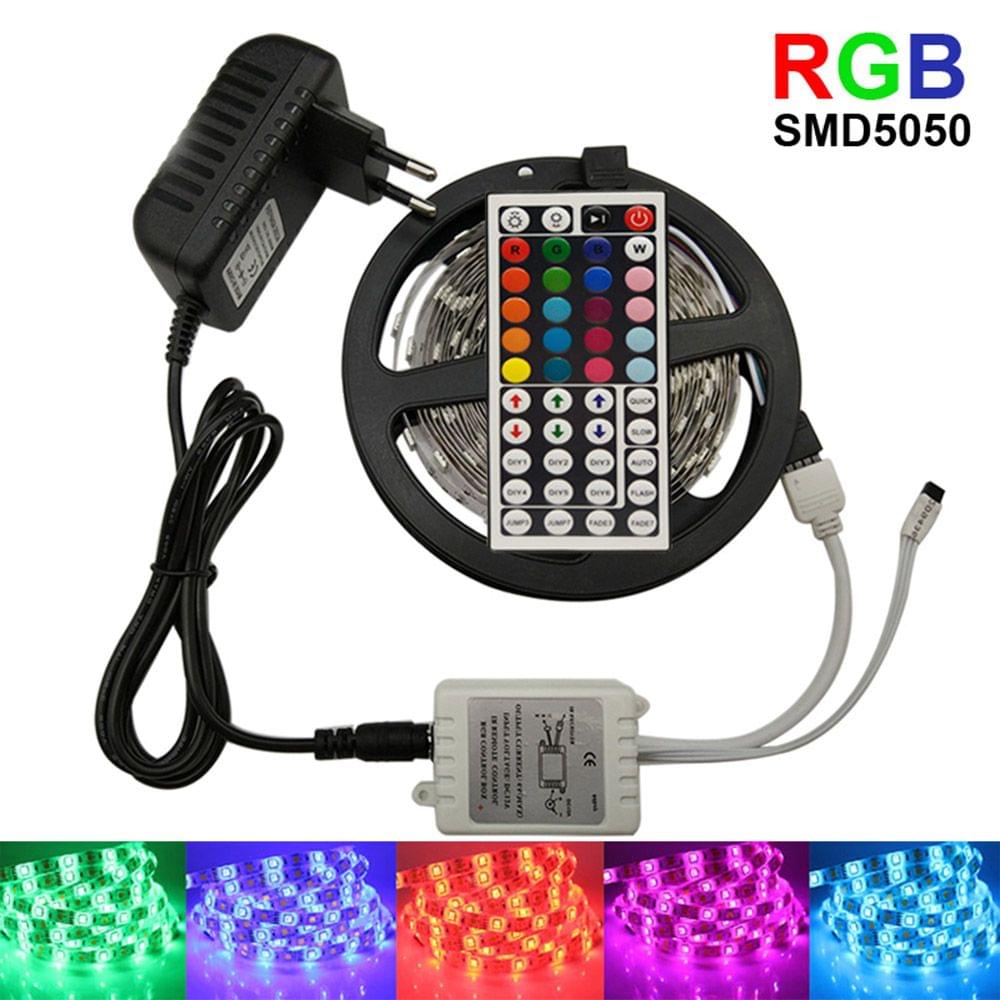 5M LED Strip Lights Waterproof IP65 RGB Color Changing LED - Waterproof