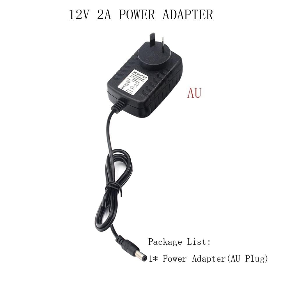 Universal Power Adapter AC 100-240V DC 12V 2A Supply Charger - AU Plug