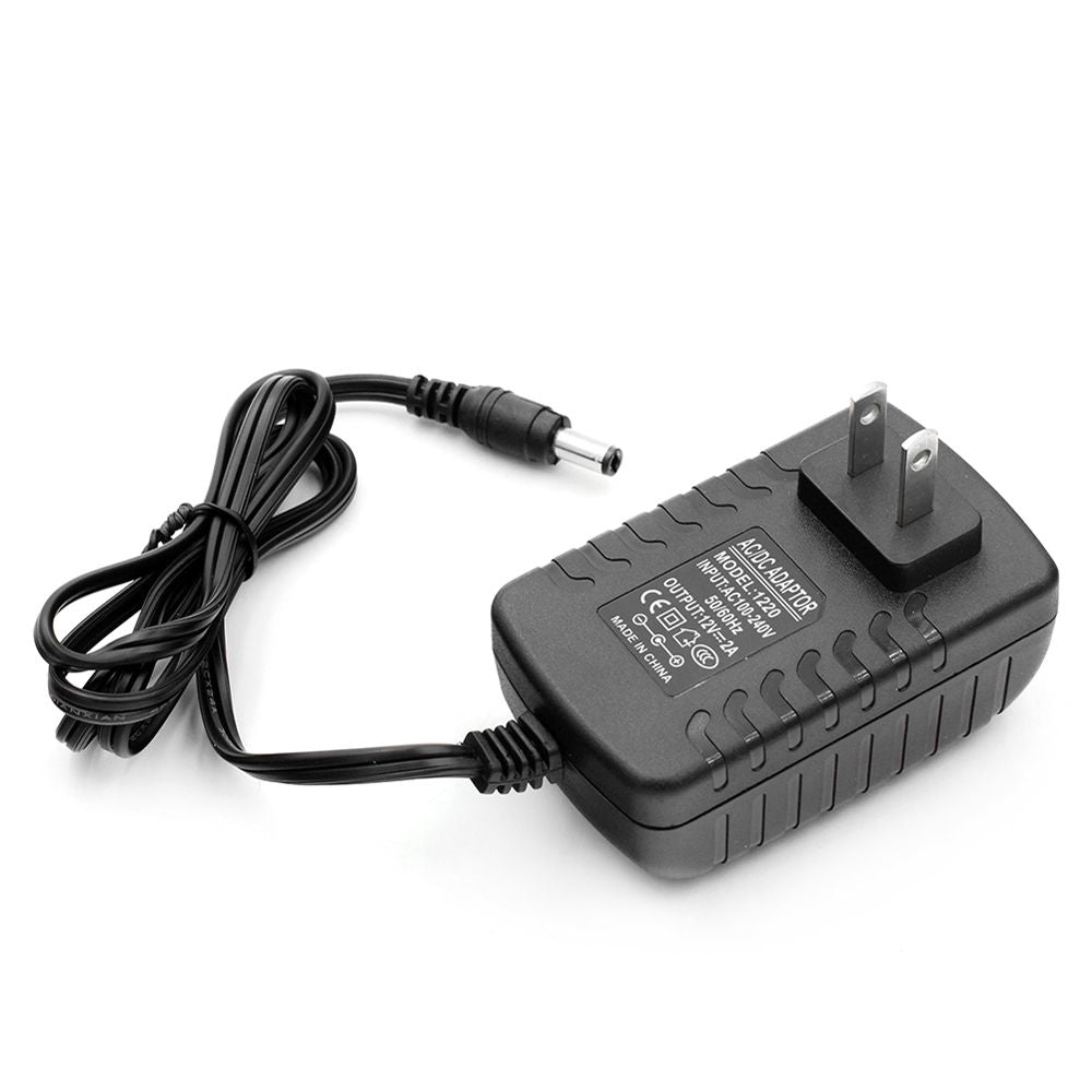 Universal Power Adapter AC 100-240V DC 12V 2A Supply Charger - US Plug