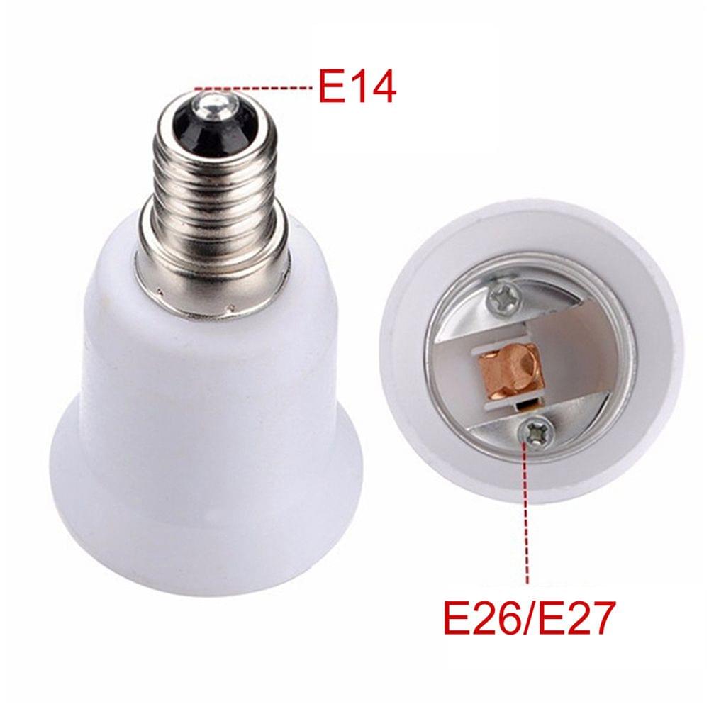10PCS E14 to E26 E27 Adapter Bulb Base Adapter Converter - 10PCS