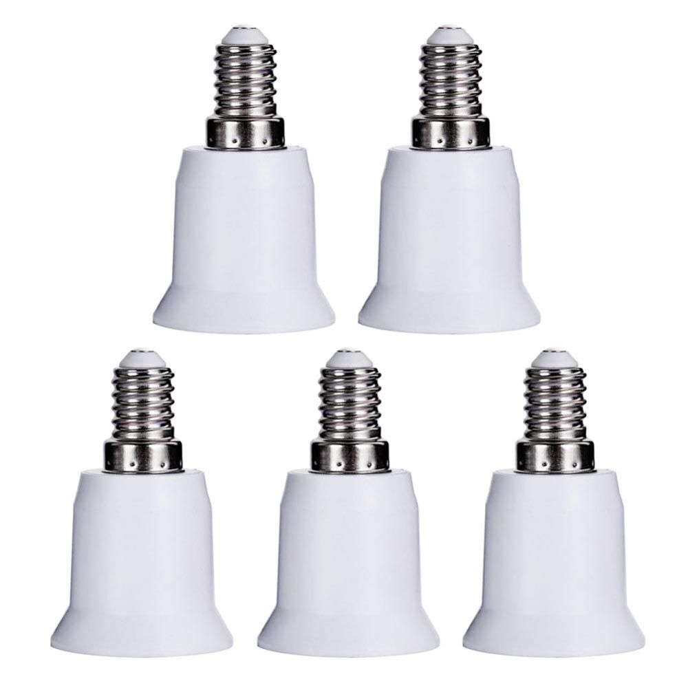 5PCS E14 to E26 E27 Adapter Bulb Base Adapter Converter - 5PCS