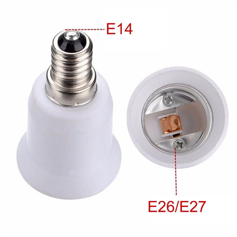 5PCS E14 to E26 E27 Adapter Bulb Base Adapter Converter - 5PCS