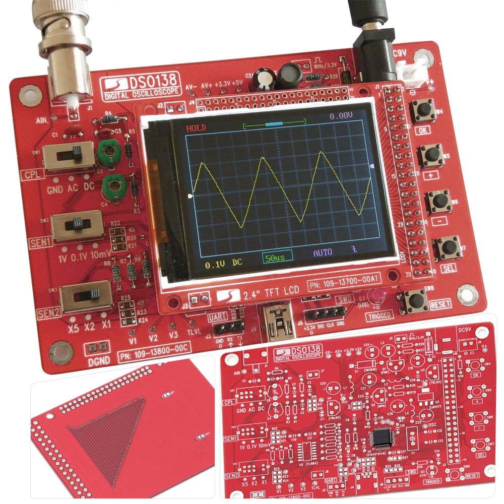DSO138 2.4" TFT Handheld Pocket-size Digital Oscilloscope