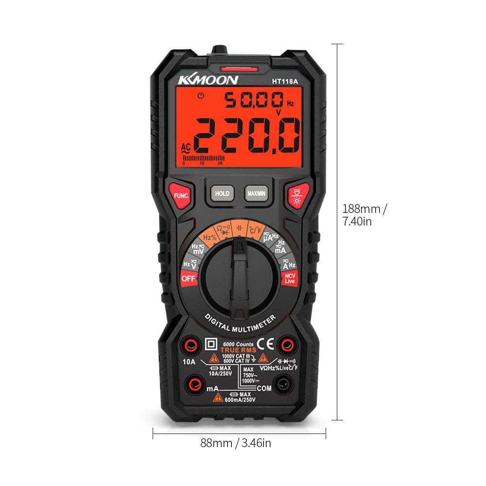 KKmoon HT118A Digital Multimeter Auto Range Multi-meter 6000