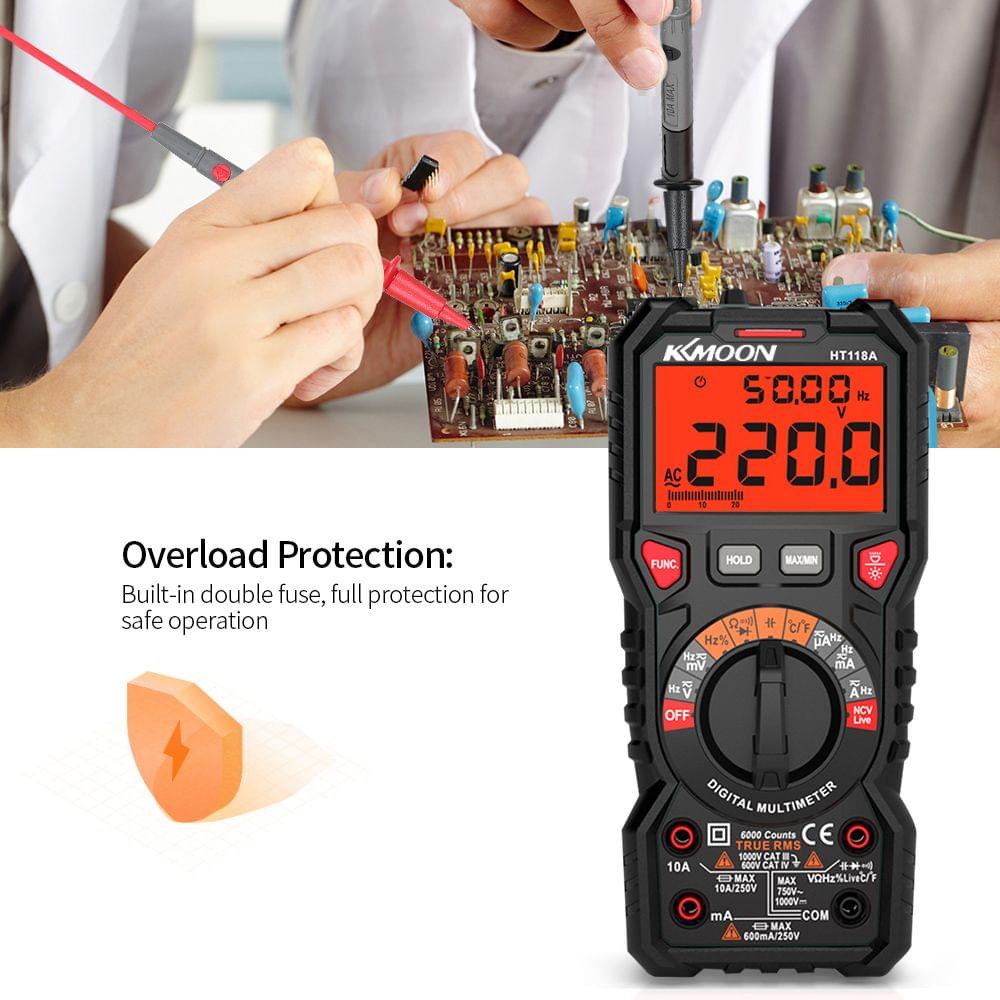 KKmoon HT118A Digital Multimeter Auto Range Multi-meter 6000